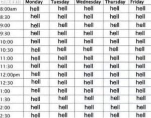 Class Schedule