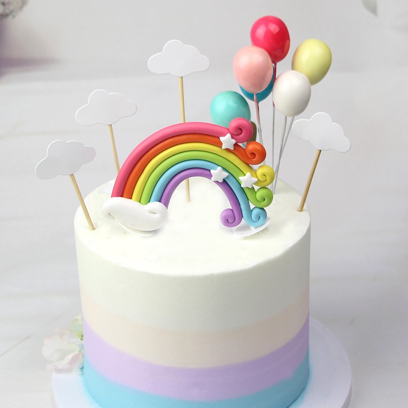 Rainbow Cake Topper