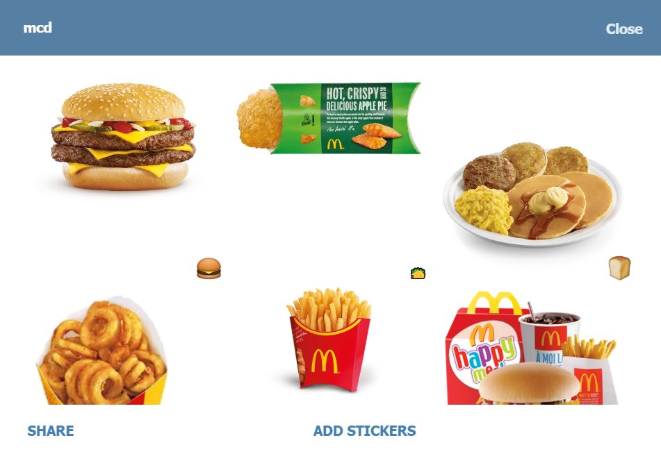 macdonalds telegram channels bots stickers singapore