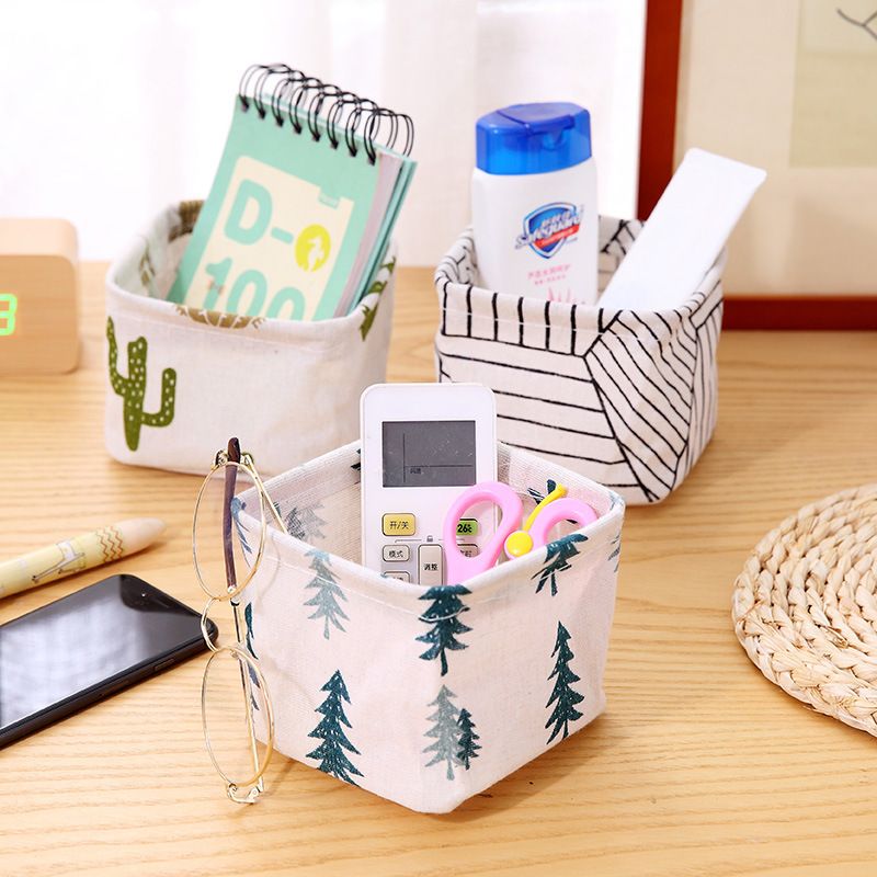 cloth baskets desktop organiser