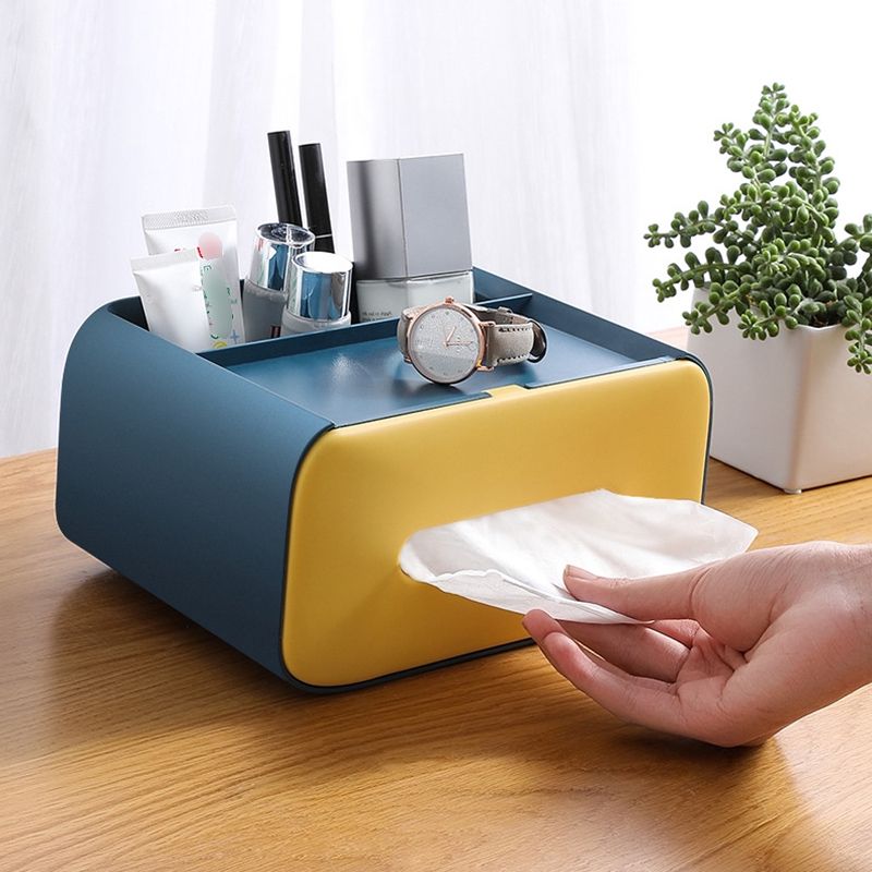 tissue box holder desk organiser