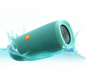 Cyan Cylindrical Wireless Speaker