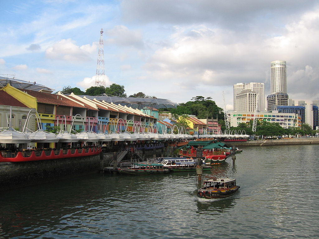 Clarke Quay Boats Singapore River