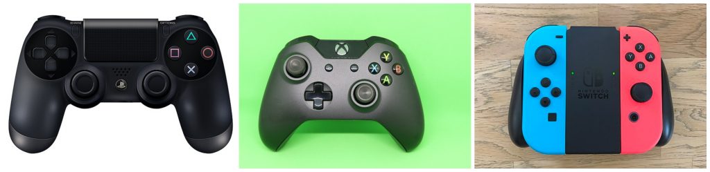 best gaming console controller collage