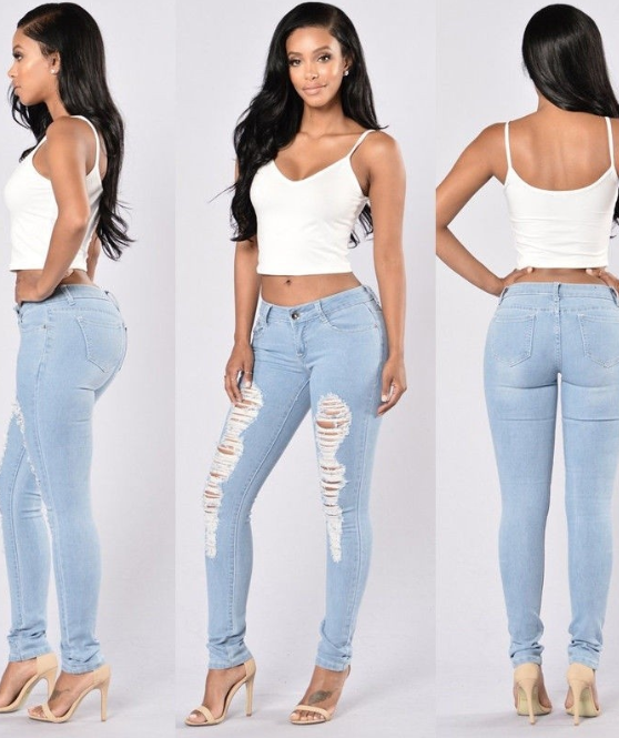 high waist jeans