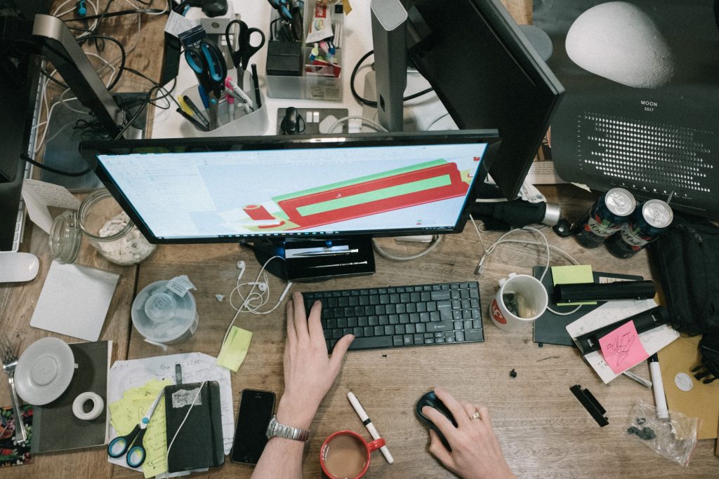 how to stay awake at work messy desk