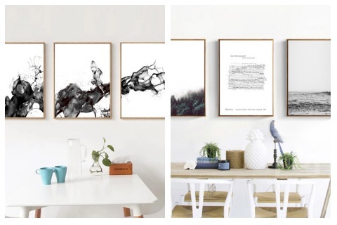 Room Decor Ideas Black and White Wall Art