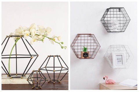 Room Decor Ideas Geometric Flower Holders