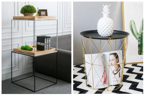 Room Decor Ideas Geometric Side Table