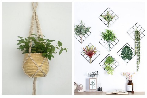 Room Decor Ideas Hanging Patterned Plants