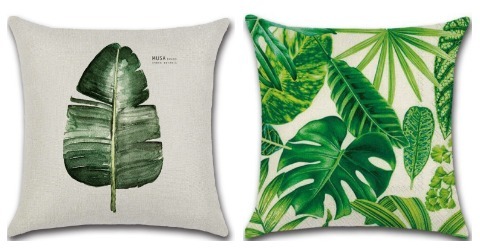 Room Decor Ideas Printed Plant Cushion