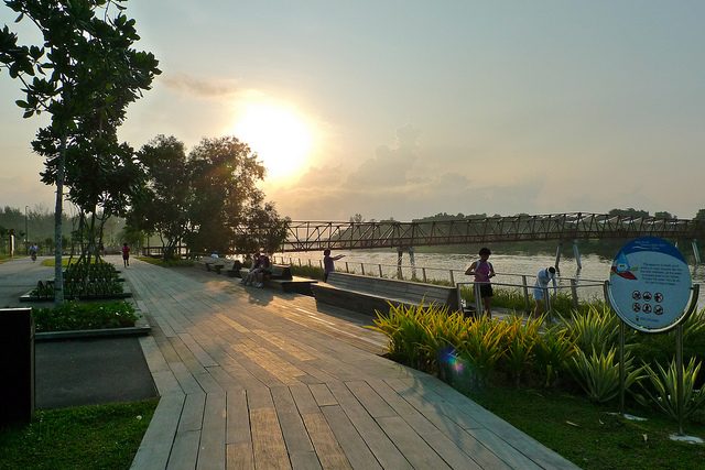 Hiking Trails Singapore Punggol Waterway Park Sunset