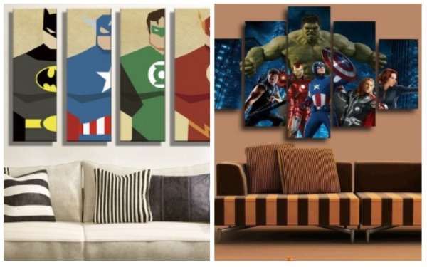 Room Decor Ideas Superhero Picture Frame