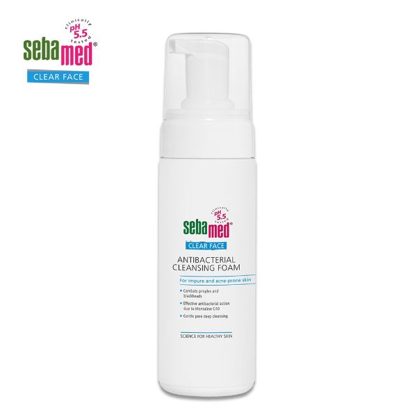 best facial cleanser sebamed antibacterial cleansing foam