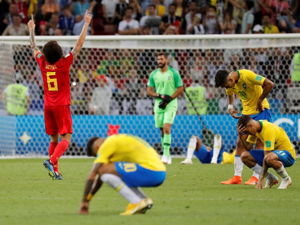 Brazil lose to Belgium