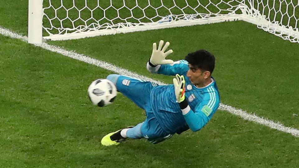 Iran goalkeeper