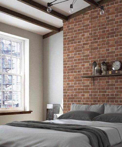 hdb bto home decor brick wall wallpaper design industrial