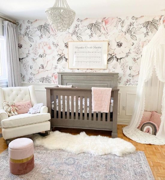 hdb home decor nursery room wallpaper cute