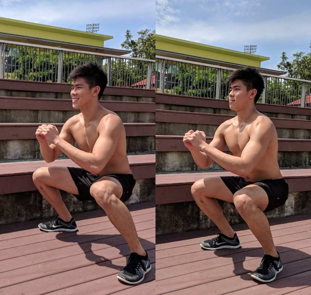 sumo squat combination exercise at home