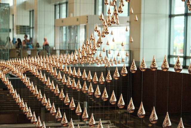 Things to do in Changi Airport Kinetic Rain