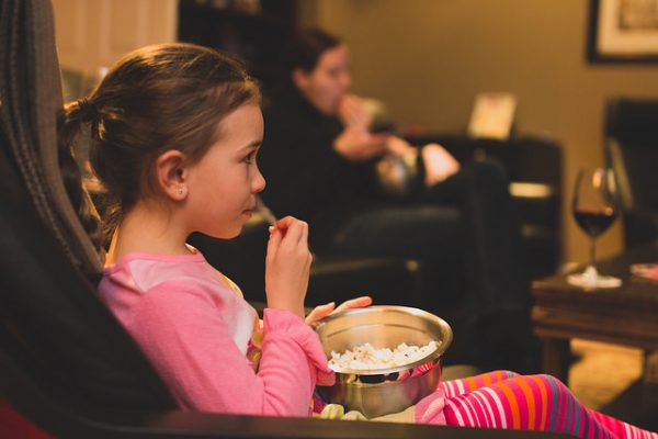 indoor movie night activity for kids