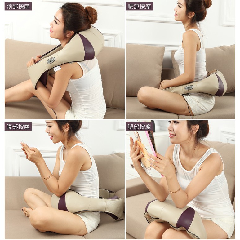 Kneading back and neck massager