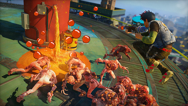 sunset overdrive super hero game