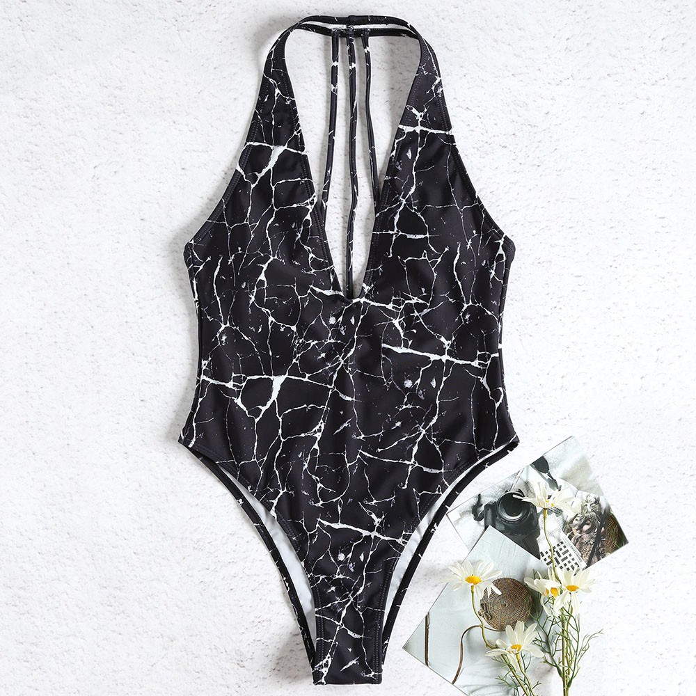 Black Marble One Piece