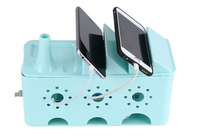 cable storage box organiser