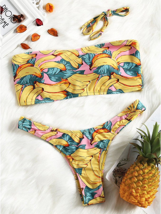 Matched Banana Bikini