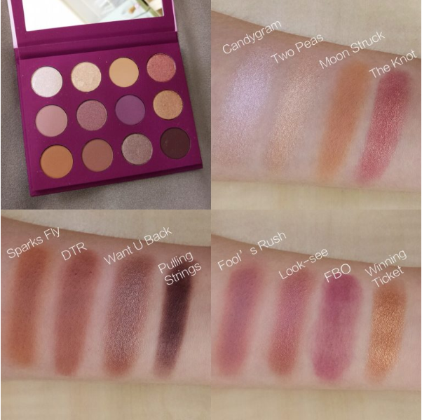 colourpop you had be at hello eyeshadow palette arm swatch budget makeup
