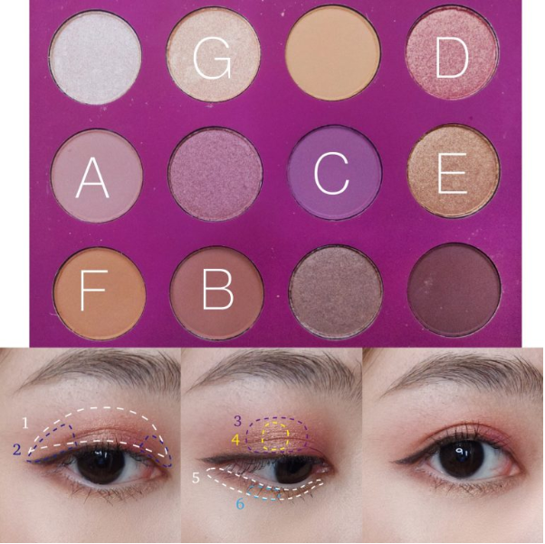 colourpop you had me at hello eyeshadow palette budget makeup look