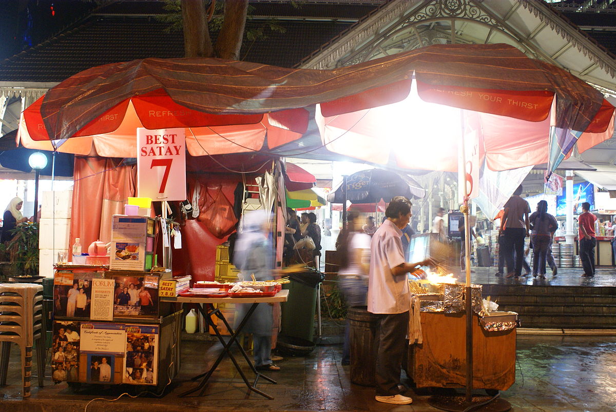 boon tat street food market