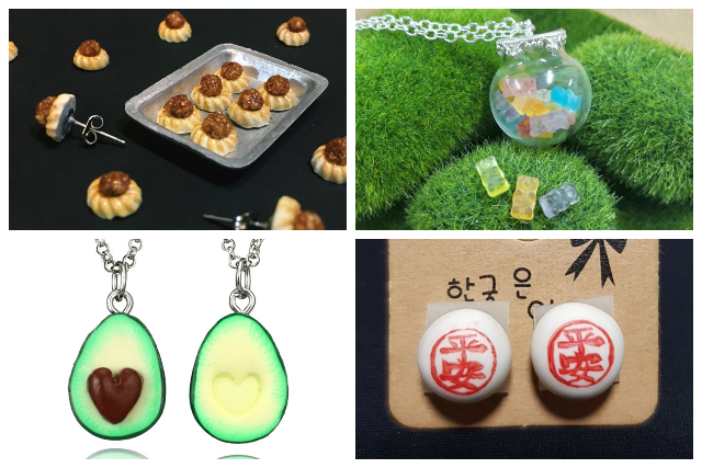 miniature food handmade jewellery singapore