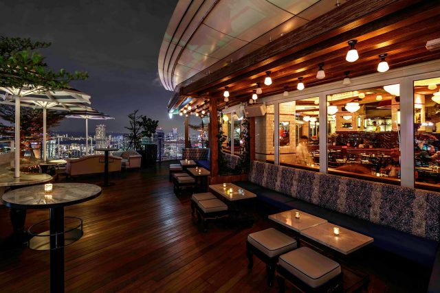 best rooftop restaurants singapore lavo patio night evening sky