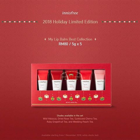 Innisfree 2018 Holiday Lipbalm