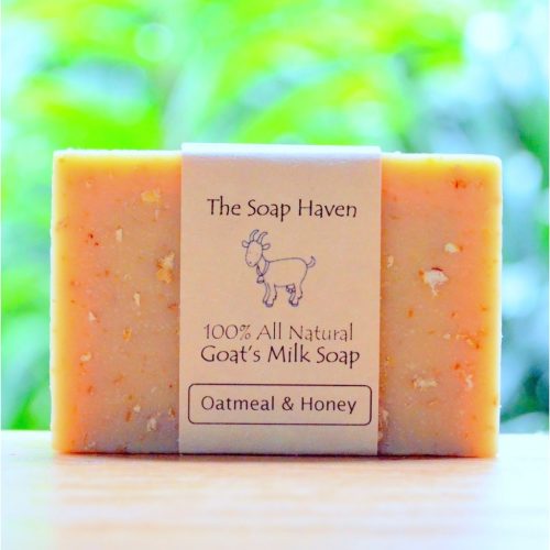 the soap haven oatmeal and honey goats milk soap bar handmade singapore