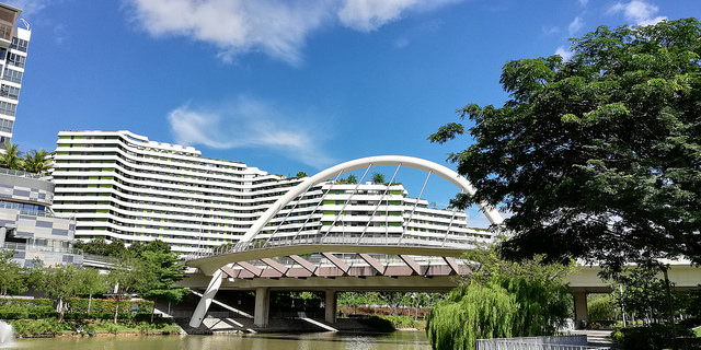 cycling singapore punggol waterway park bridge