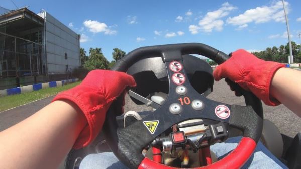 go karting with chesty best gopro accessories