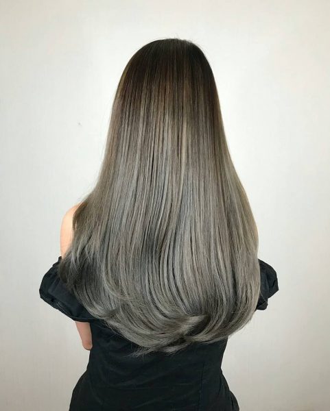 zinc korean hair salon singapore female grey silver dye