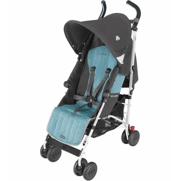 baby stroller in grey and blue baby shower gift ideas