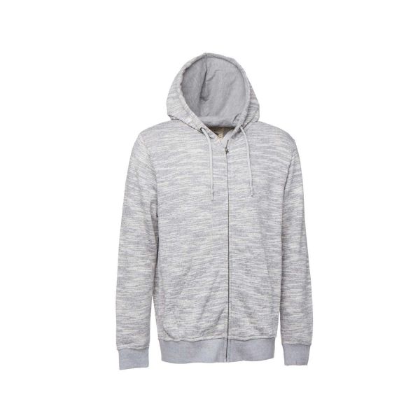 grey hooded jacket