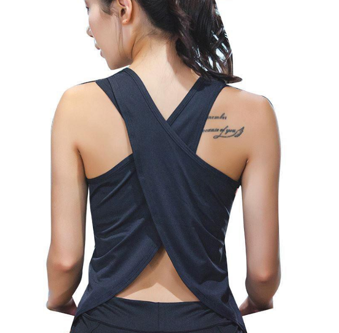 yoga cross back top affordable yoga clothes in singapore
