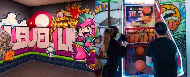 level up barcade bars with games in singapore