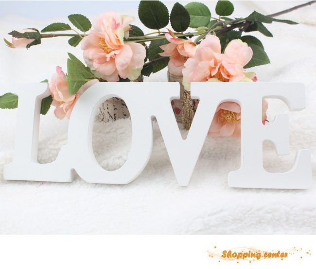 wedding reception table decorations love sign