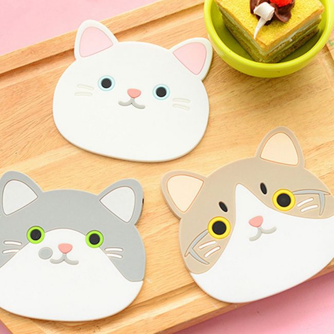gifts for cat lovers chubby cat coaster cup mug