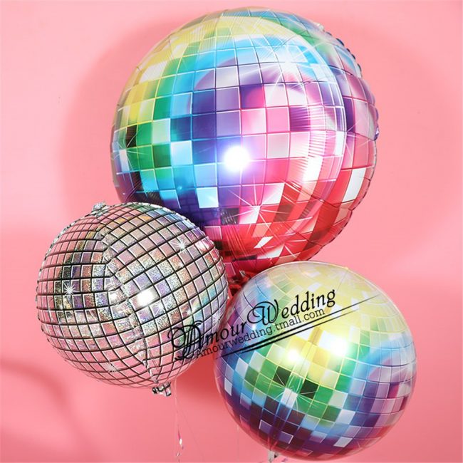 disco ball balloons wedding party decor