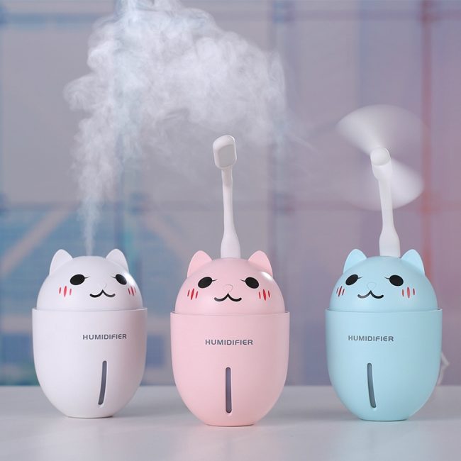 gift ideas singapore ultrasonic cat humidifier with night light and fan attachments diffuser
