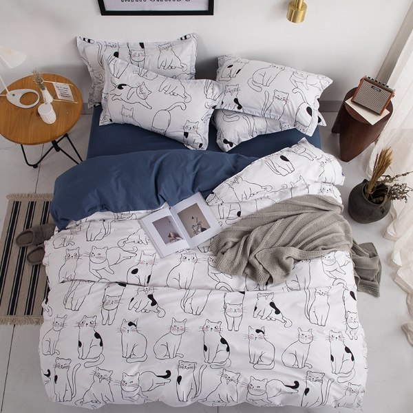 gifts for cat lovers cat-themed bedding cotton set