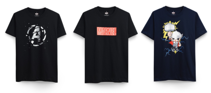 t shirt marvel mechandise in singapore